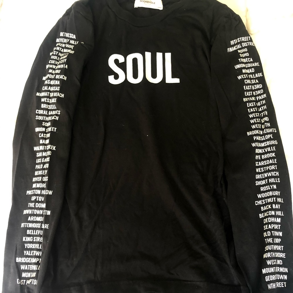 Soulcycle black long sleeve
